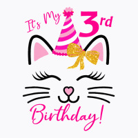 It's My 3rd Birthday Girl Funny Cat Birthday 3 Yea T-shirt | Artistshot