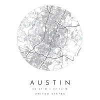 Austin Texas Coordinates Map Hometown Sweatshirt Youth Tee | Artistshot