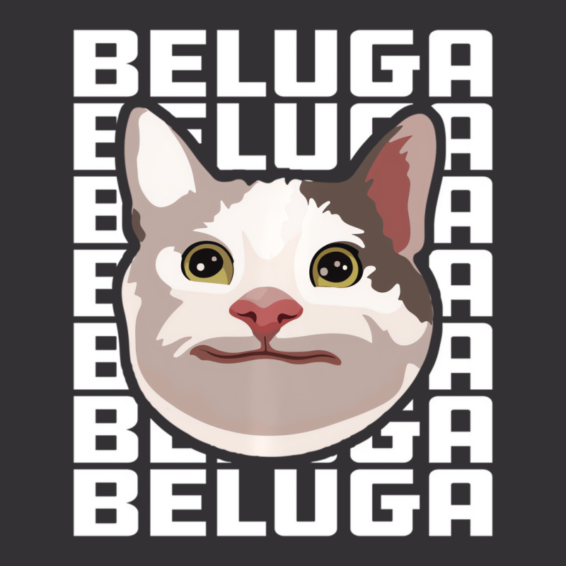 Beluga Cat Meme Funny Smile Be Polite Cat Text Rep Vintage Short | Artistshot