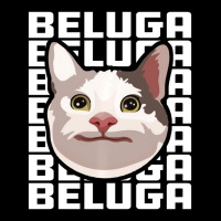 Beluga Cat Meme Funny Smile Be Polite Cat Text Rep Fleece Short | Artistshot