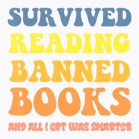 Mens I Survived Reading Banned Books Reader Bookwo T-shirt | Artistshot