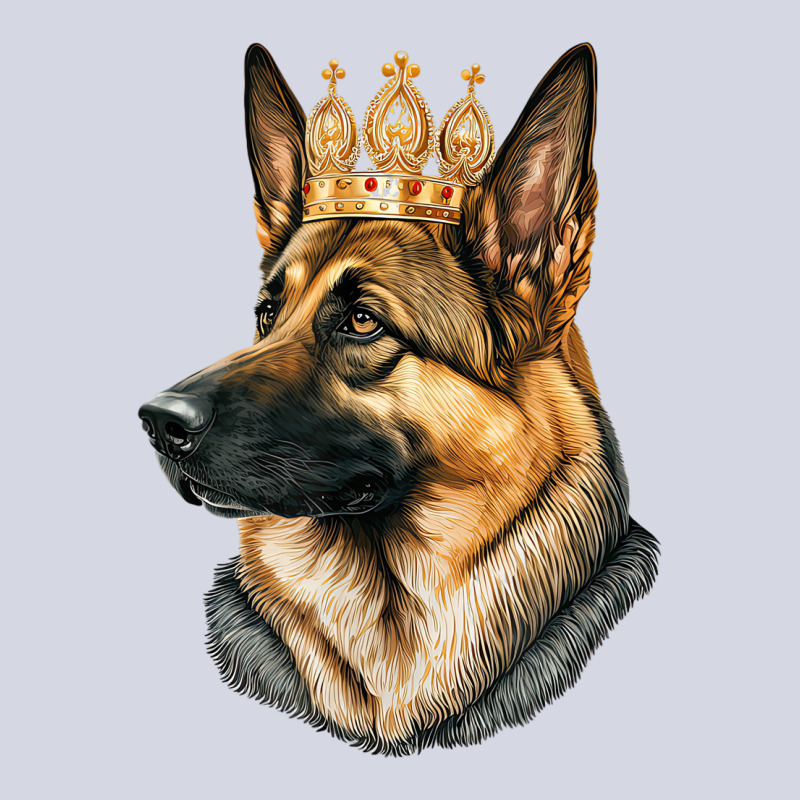 Funny German Shepherd Dog With Golden Crown T Shir Fleece Short | Artistshot