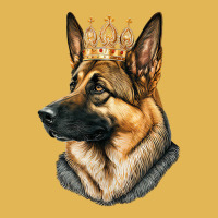 Funny German Shepherd Dog With Golden Crown T Shir Vintage Hoodie And Short Set | Artistshot