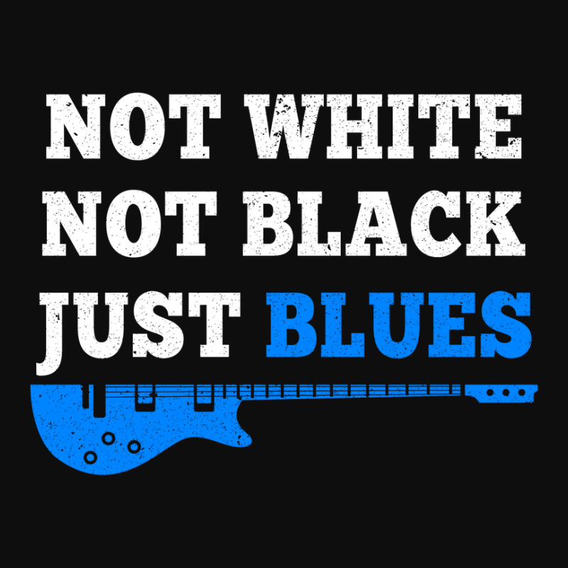 Not White Not Black Just Blues Mens T Shirt Music Crop Top by David_True | Artistshot