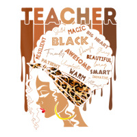 Black Woman Teacher Afro Retro Black History Month V-neck Tee | Artistshot