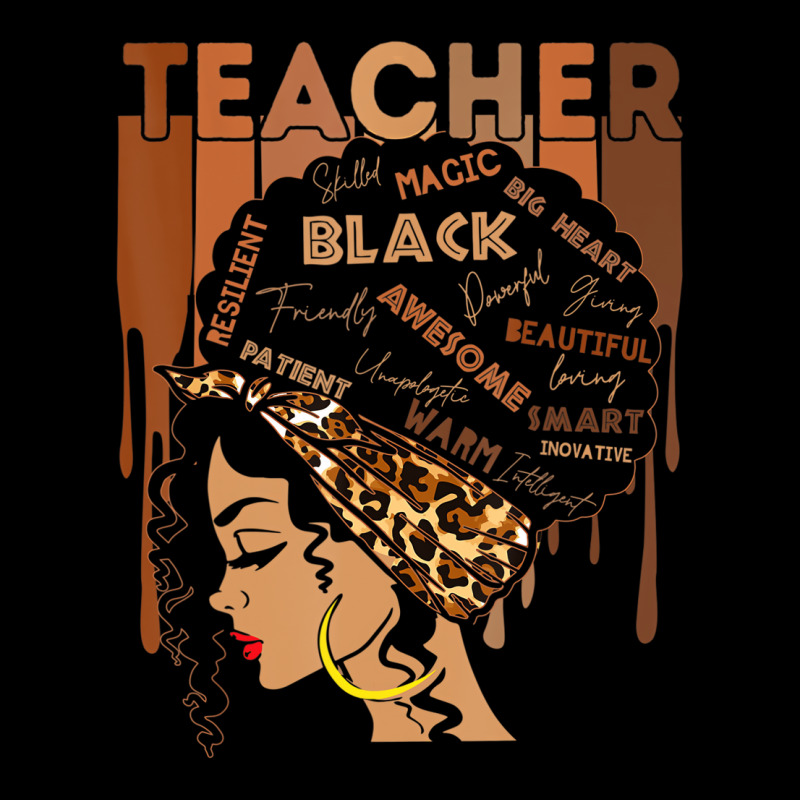 Black Woman Teacher Afro Retro Black History Month Men's Long Sleeve Pajama Set | Artistshot