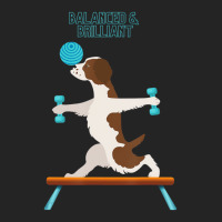 Brittany Dog Funny Fun Gym Workout Balanced & Bril 3/4 Sleeve Shirt | Artistshot