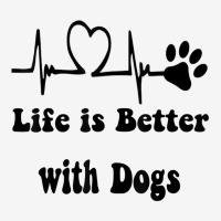 Heartbeat Dog Lovers Life Is Better With Dogs Funn Graphic T-shirt | Artistshot