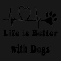 Heartbeat Dog Lovers Life Is Better With Dogs Funn Flannel Shirt | Artistshot