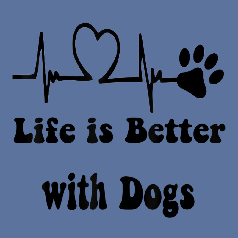 Heartbeat Dog Lovers Life Is Better With Dogs Funn Lightweight Hoodie | Artistshot