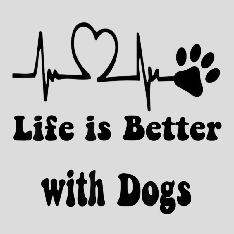 Heartbeat Dog Lovers Life Is Better With Dogs Funn Men's Polo Shirt | Artistshot