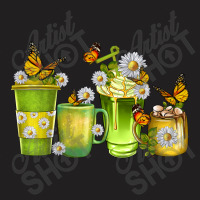 Daisy Coffee Cups With Butterfly T-shirt | Artistshot