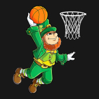 Leprechaun Basketball Dunk St Patricks Day Boys Me Flannel Shirt | Artistshot