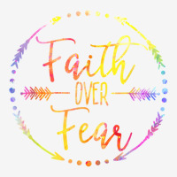 Faith Over Fear Arrow Cute Lettering Inspirational Adjustable Cap | Artistshot