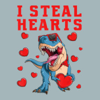 I Steal Hearts Valentines Day Dinosaur Boys Men Lo Unisex Sherpa-lined Denim Jacket | Artistshot