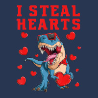 I Steal Hearts Valentines Day Dinosaur Boys Men Lo Men Denim Jacket | Artistshot