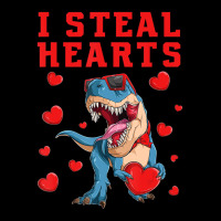 I Steal Hearts Valentines Day Dinosaur Boys Men Lo Long Sleeve Shirts | Artistshot