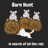 Funny Barn Hunt   In Search Of Rats With Jack Russ Ladies Fitted T-shirt | Artistshot