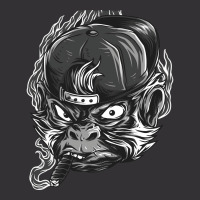 Angry Gorilla In A Cap Hipster Vintage Hoodie And Short Set | Artistshot