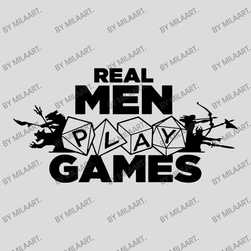 Real Men Play Games Men's Polo Shirt by MilaArt. | Artistshot