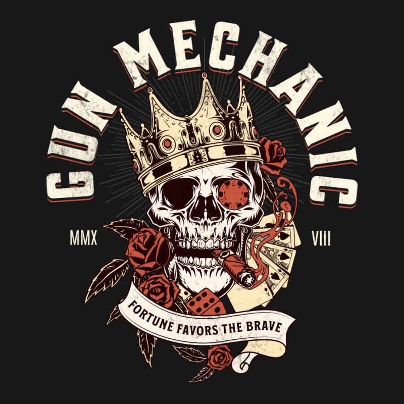 Gun Mechanic Skull With Cigar Design Flannel Shirt | Artistshot