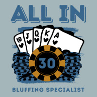 All In 30 30th Poker Casino 30 Years Old Poker Gam Unisex Sherpa-lined Denim Jacket | Artistshot