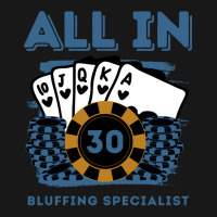 All In 30 30th Poker Casino 30 Years Old Poker Gam Flannel Shirt | Artistshot