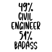 Civil Engineer 51 Badass Design V-neck Tee | Artistshot