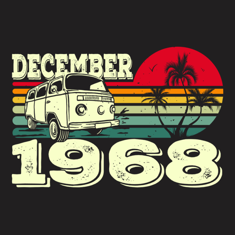 Vintage 68s Caravan Sunset December 1968 Birthday T-Shirt by lakomabuniau | Artistshot