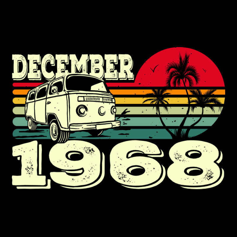 Vintage 68s Caravan Sunset December 1968 Birthday Zipper Hoodie by lakomabuniau | Artistshot