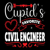 Cupids Favorite Civil Engineer Valentines Day Gift Maternity Scoop Neck T-shirt | Artistshot