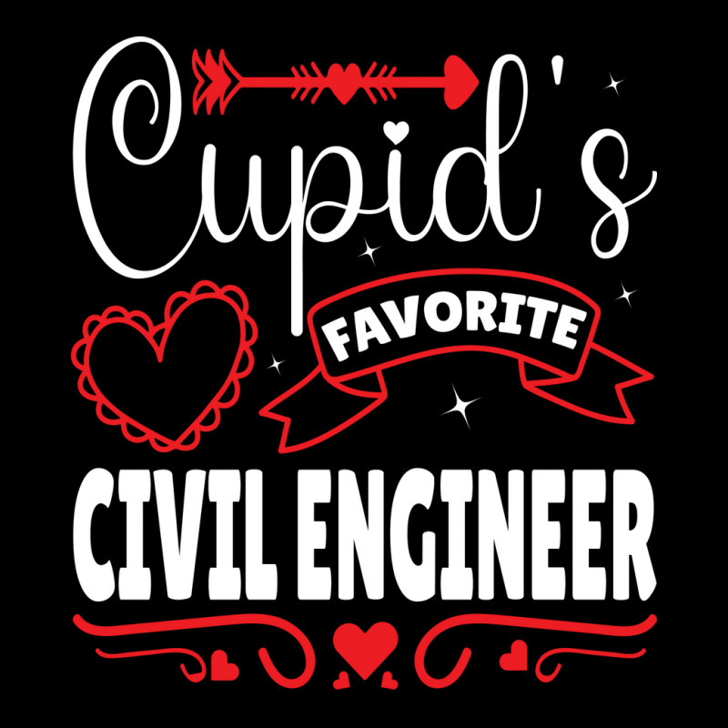 Cupids Favorite Civil Engineer Valentines Day Gift Maternity Scoop Neck T-shirt by volnybareenb | Artistshot