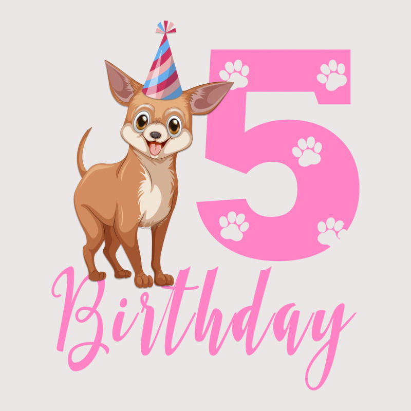 5th Birthday Chihuahua Cool Pocket T-shirt | Artistshot