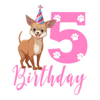 5th Birthday Chihuahua Cool V-neck Tee | Artistshot