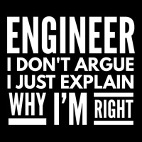 Engineer I Dont Argue I Just Explain Why Im Right Cropped Hoodie | Artistshot