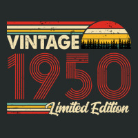 Vintage 1950 Birthday  Limited Edition 1950 Birthd Women's Triblend Scoop T-shirt | Artistshot