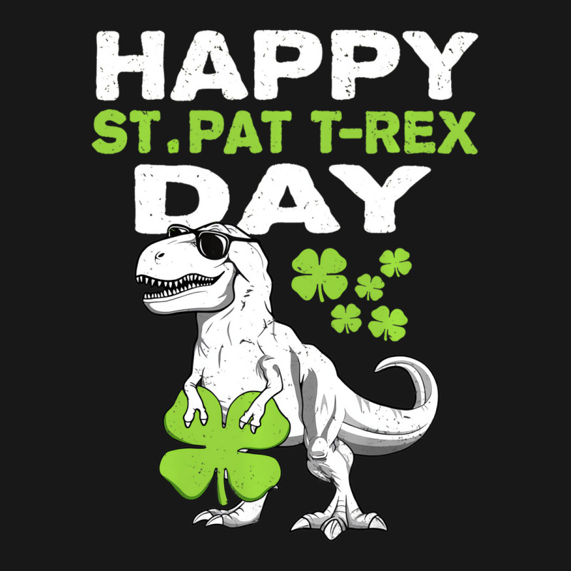 Happy St Pat Trex Day Dino St Patricks Day Boys Ki Flannel Shirt | Artistshot