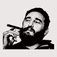 Young Fidel Castro Smoking Cigar Retro Pocket T-shirt | Artistshot