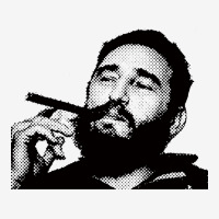 Young Fidel Castro Smoking Cigar Retro Classic T-shirt | Artistshot