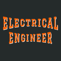 Electrical Engineer In Orange Color Text Aesthetic Women's Triblend Scoop T-shirt | Artistshot