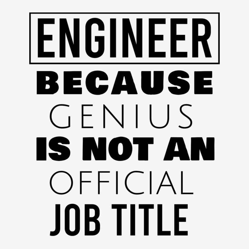 Engineer Because Genius Is Not An  Job Title Cute Scorecard Crop Tee by ionceawiradia | Artistshot