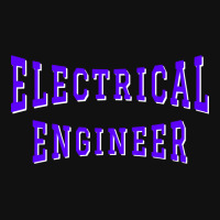 Electrical Engineer In Purple Color Text Aesthetic Metal Print Vertical | Artistshot