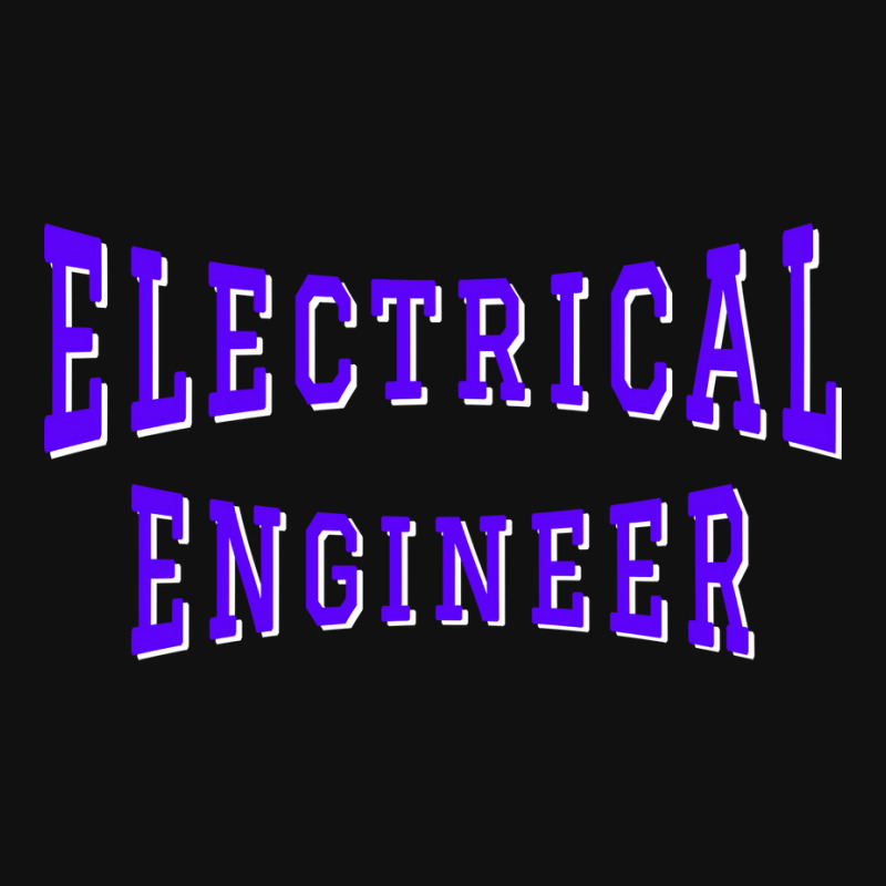 Electrical Engineer In Purple Color Text Aesthetic Metal Print Vertical | Artistshot