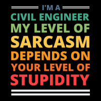 Im A Civil Engineer My Level Of Sarcasm Depends On Cropped Sweater | Artistshot