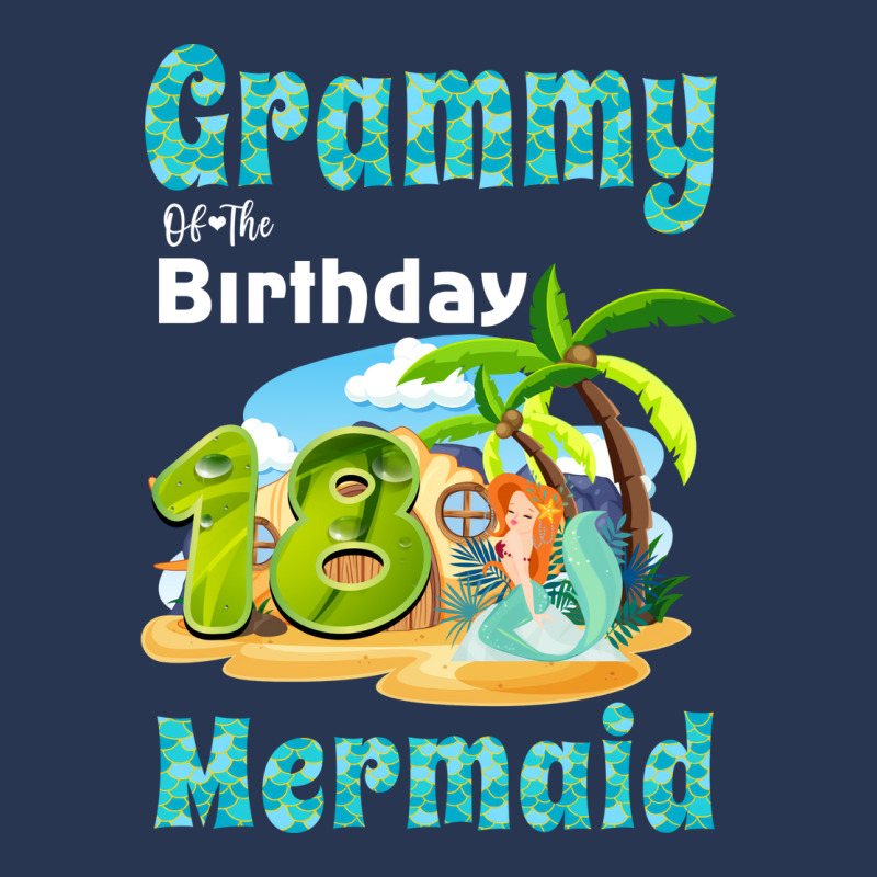 Cute Mermaid Grammy Of The 18th Birthday Music Men Denim Jacket by mungiuweetis | Artistshot