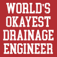 Drainage Engineer Worlds Okayest Design Ladies Fitted T-shirt | Artistshot