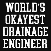 Drainage Engineer Worlds Okayest Design Crop Top | Artistshot