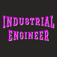 Industrial Engineer In Pink Color Text Travel Ladies Fitted T-shirt | Artistshot