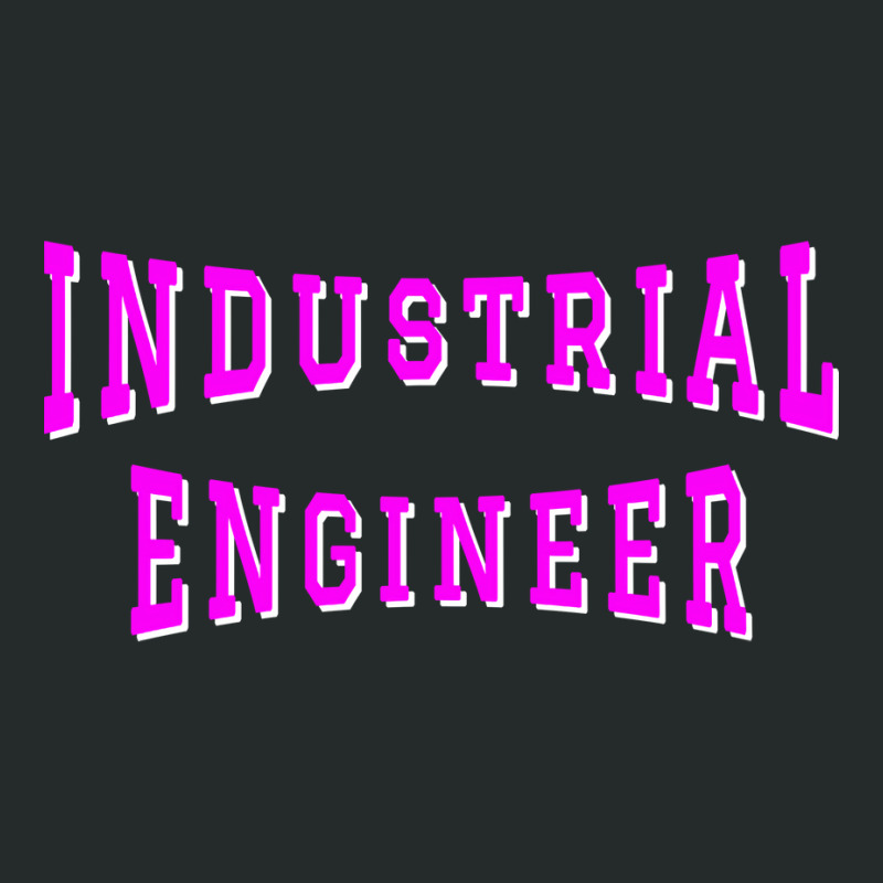 Industrial Engineer In Pink Color Text Travel Women's Triblend Scoop T-shirt by kuwukmauser8 | Artistshot