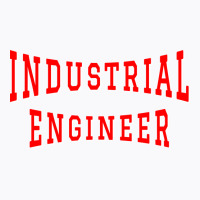 Industrial Engineer In Red Color Text Aesthetic T-shirt | Artistshot